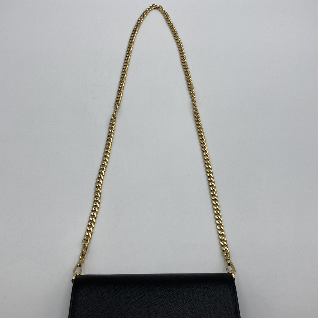 PRADA プラダ 
 ショルダーバッグ 
レザー ブラック