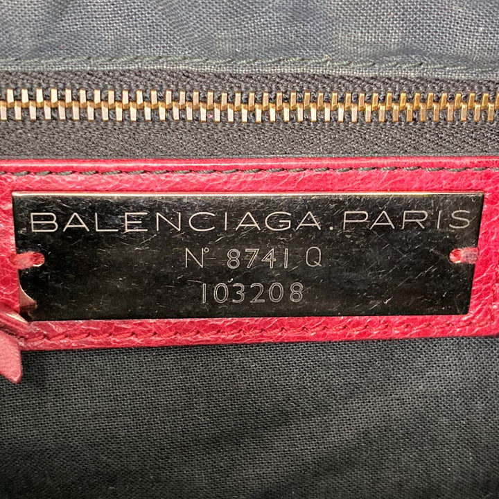 BALENCIAGA バレンシアガ 
 ハンドバッグ 
レザー レッド