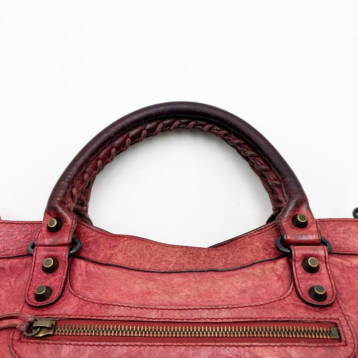 BALENCIAGA バレンシアガ 
 ハンドバッグ 
レザー レッド