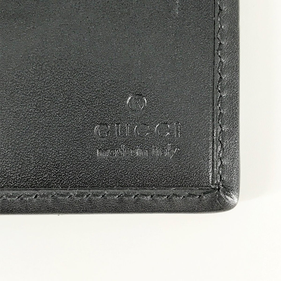 GUCCI グッチ 
 081・8252・9923 手帳カバー 
キャンバス/レザー  ブラック