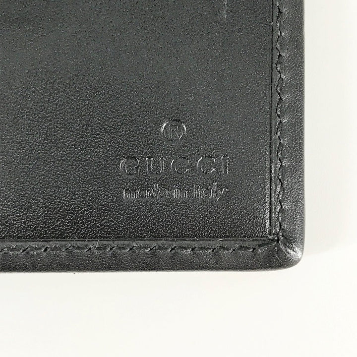 GUCCI グッチ 
 081・8252・9923 手帳カバー 
キャンバス/レザー  ブラック