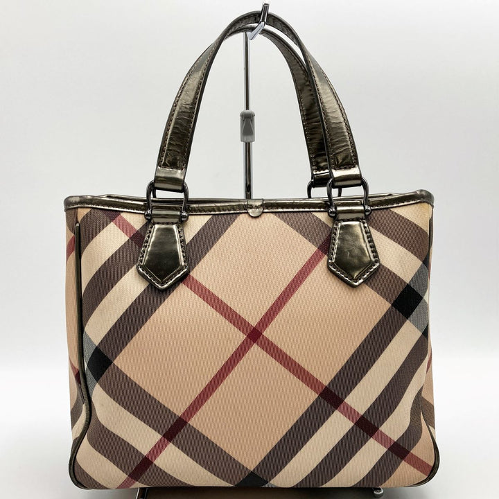 BURBERRY バーバリー 
 トートバッグ 
PVC ベージュ