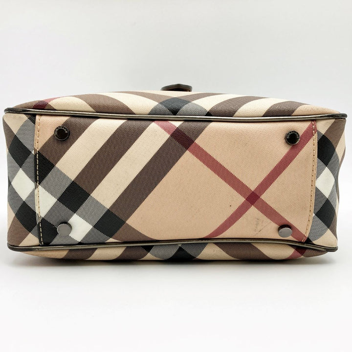 BURBERRY バーバリー 
 トートバッグ 
PVC ベージュ