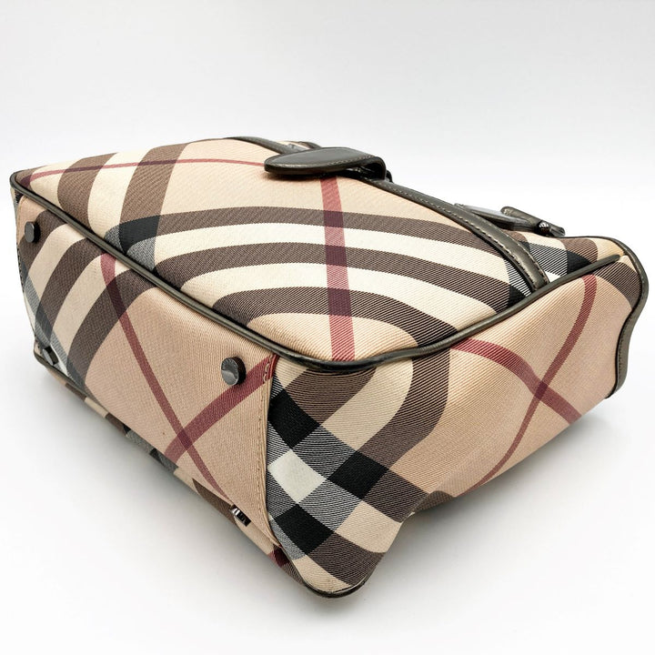 BURBERRY バーバリー 
 トートバッグ 
PVC ベージュ