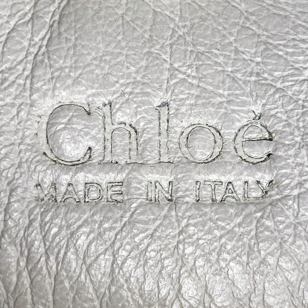 Chloe クロエ 
 パディントン ショルダーバッグ 
レザー ホワイト