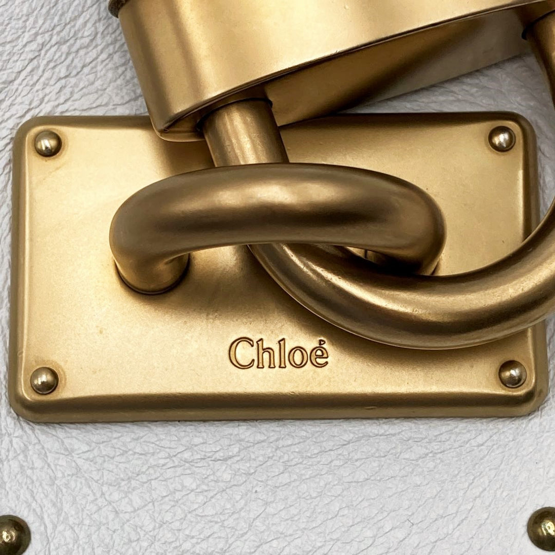 Chloe クロエ 
 パディントン ショルダーバッグ 
レザー ホワイト