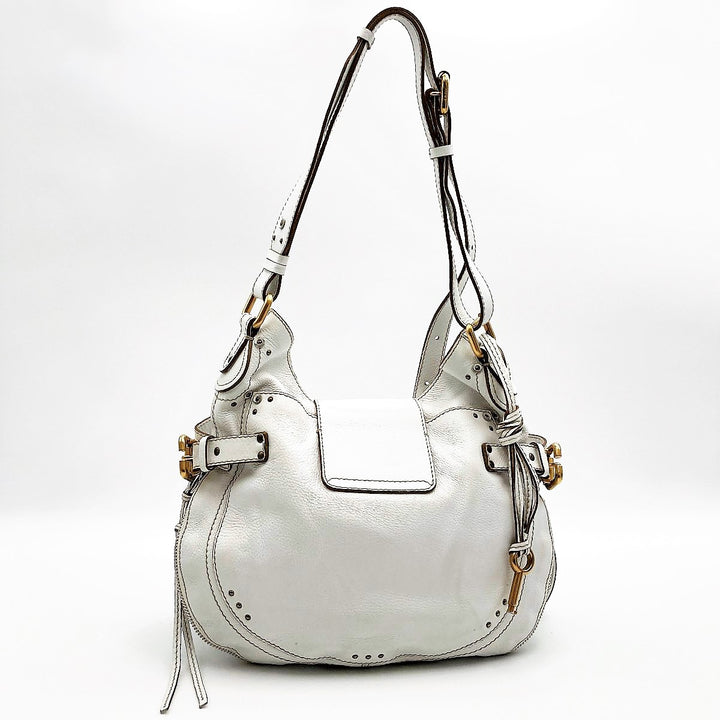 Chloe クロエ 
 パディントン ショルダーバッグ 
レザー ホワイト