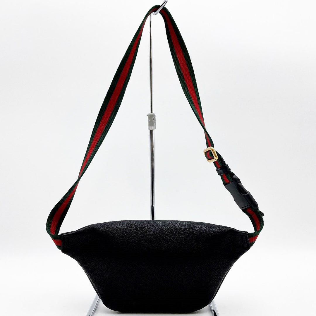 GUCCI グッチ 
 527792 ウエストバッグ 
レザー ブラック