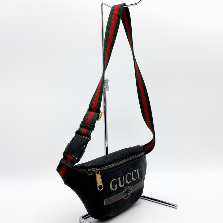 GUCCI グッチ 
 527792 ウエストバッグ 
レザー ブラック