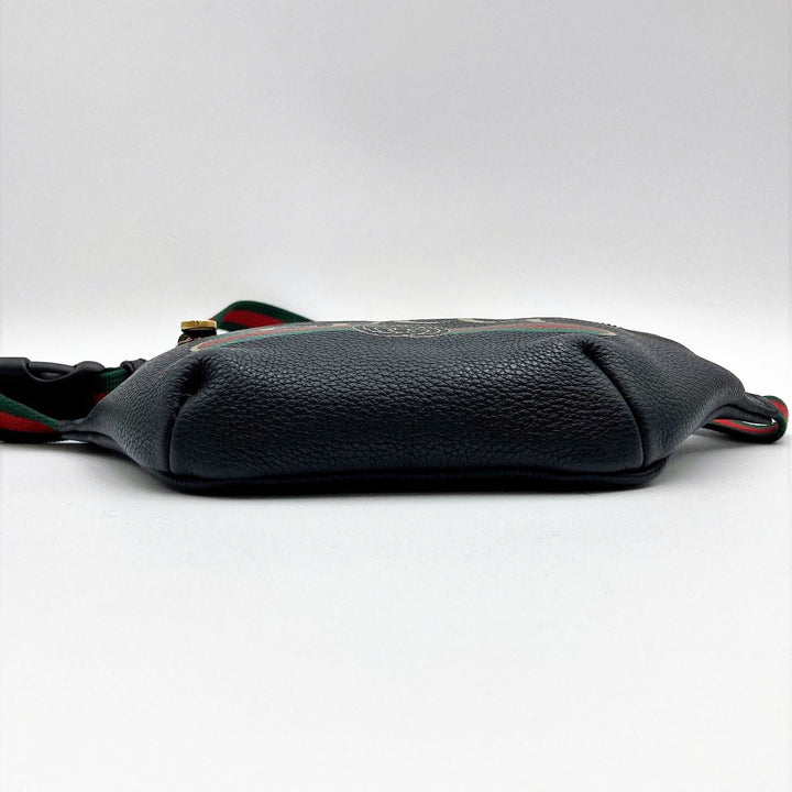 GUCCI グッチ 
 527792 ウエストバッグ 
レザー ブラック