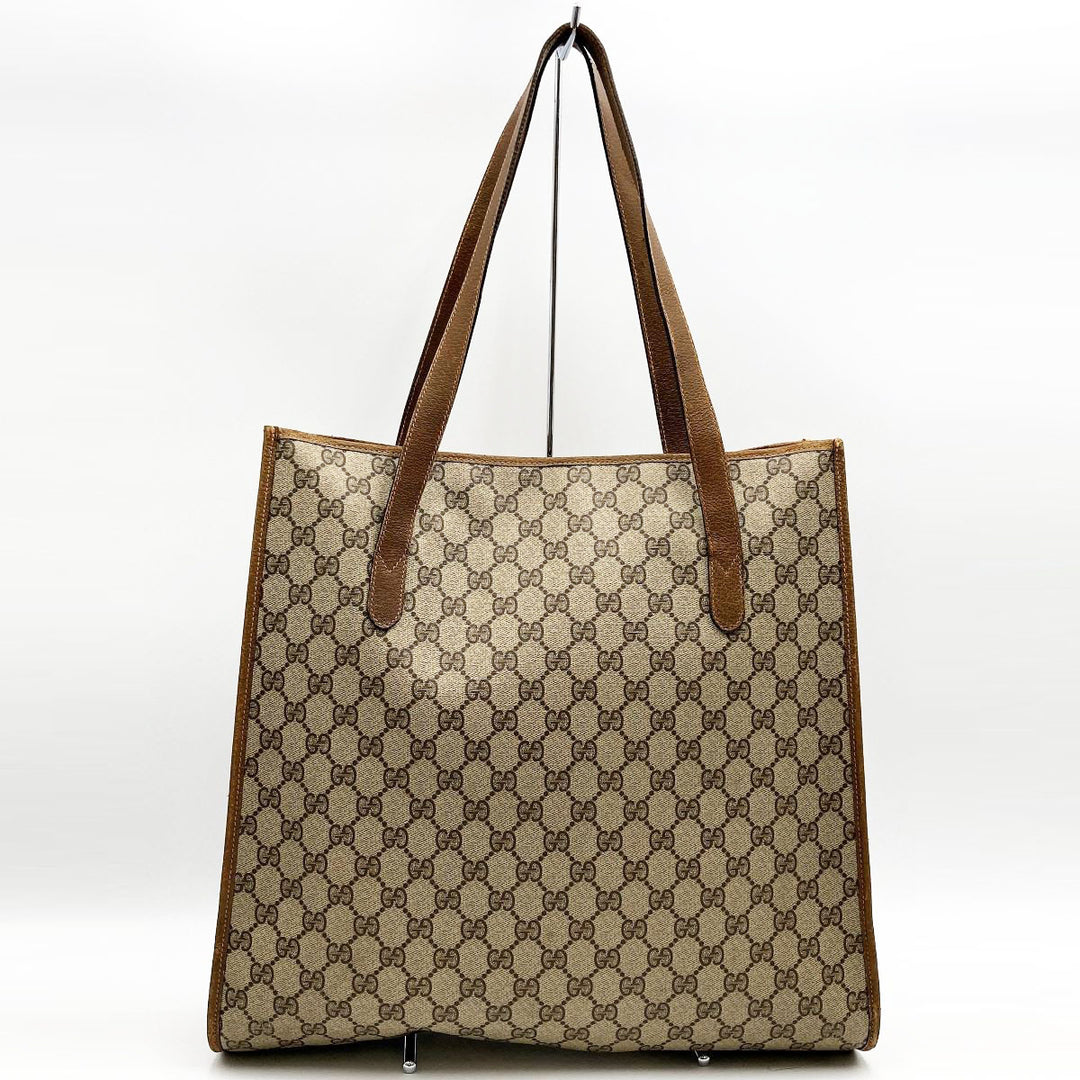 GUCCI グッチ 
 92・02・998 トートバッグ 
GGスプリームキャンバス/レザー  ベージュ