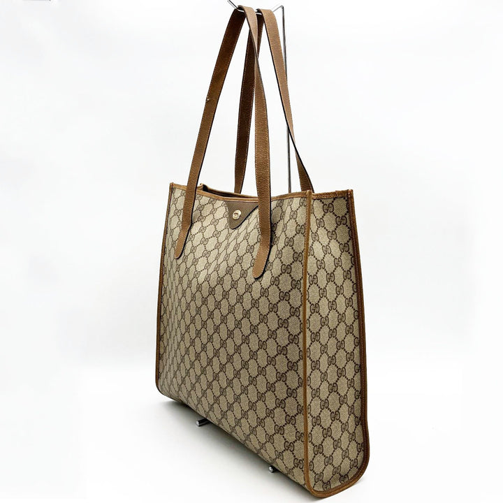 GUCCI グッチ 
 92・02・998 トートバッグ 
GGスプリームキャンバス/レザー  ベージュ