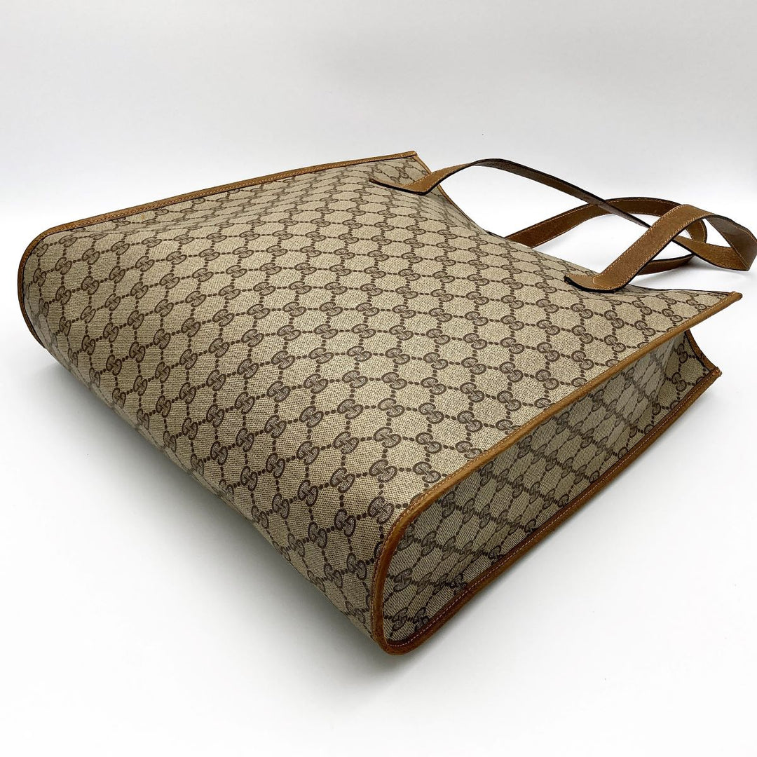GUCCI グッチ 
 92・02・998 トートバッグ 
GGスプリームキャンバス/レザー  ベージュ