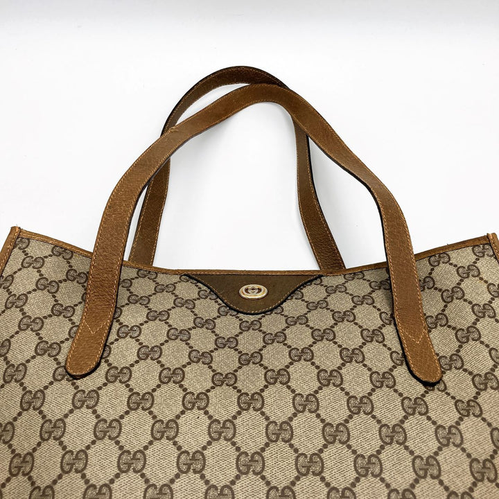 GUCCI グッチ 
 92・02・998 トートバッグ 
GGスプリームキャンバス/レザー  ベージュ