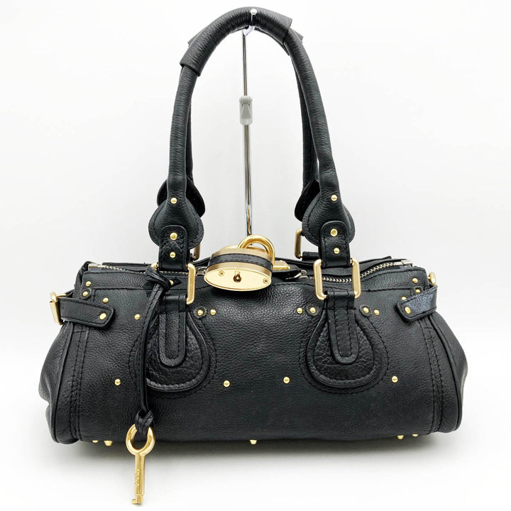 Chloe クロエ 
 パディントン 03 05 53 ショルダーバッグ 
レザー ブラック