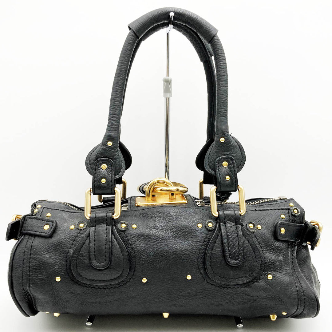 Chloe クロエ 
 パディントン 03 05 53 ショルダーバッグ 
レザー ブラック