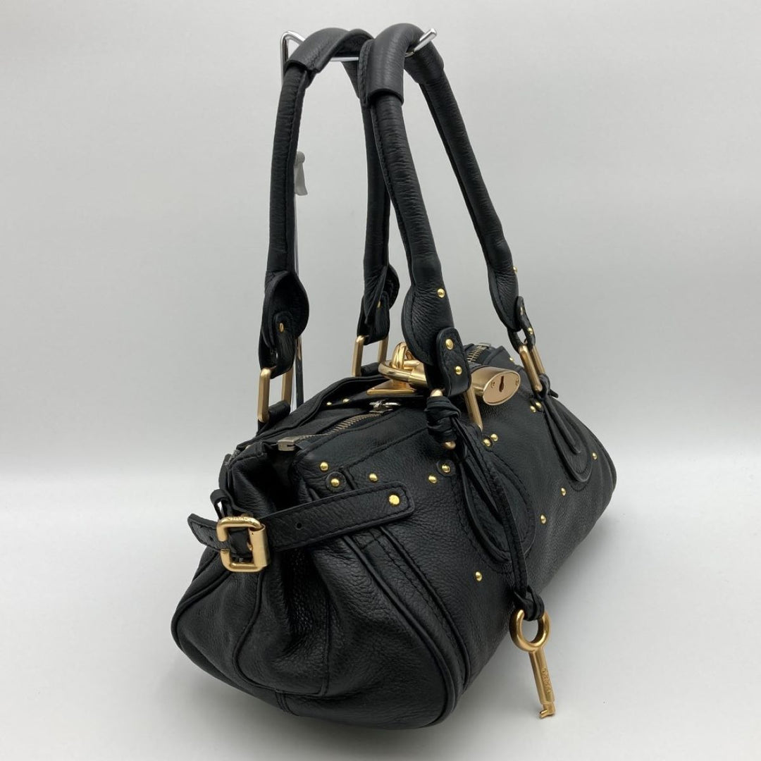 Chloe クロエ 
 パディントン 03 05 53 ショルダーバッグ 
レザー ブラック