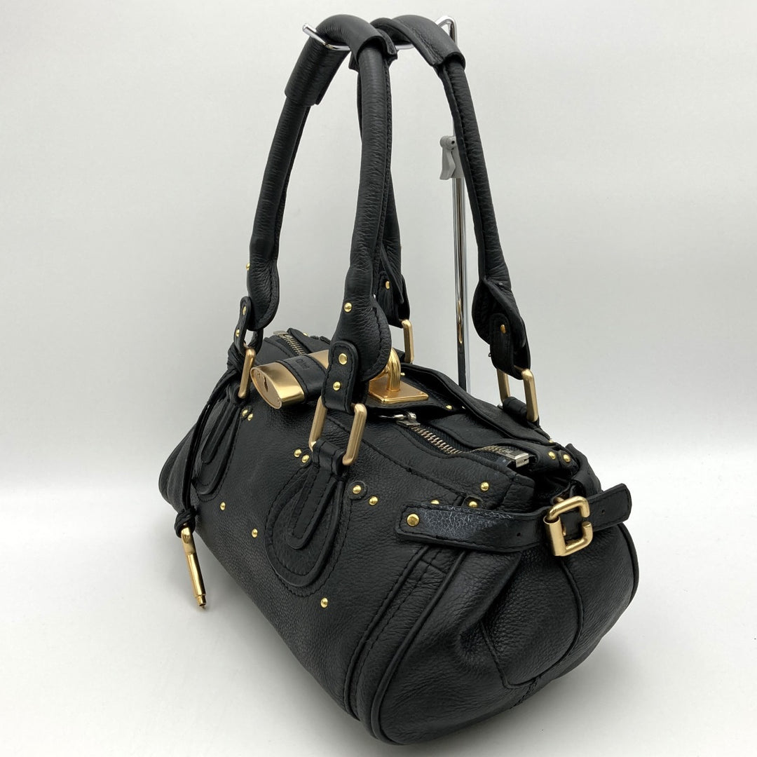 Chloe クロエ 
 パディントン 03 05 53 ショルダーバッグ 
レザー ブラック