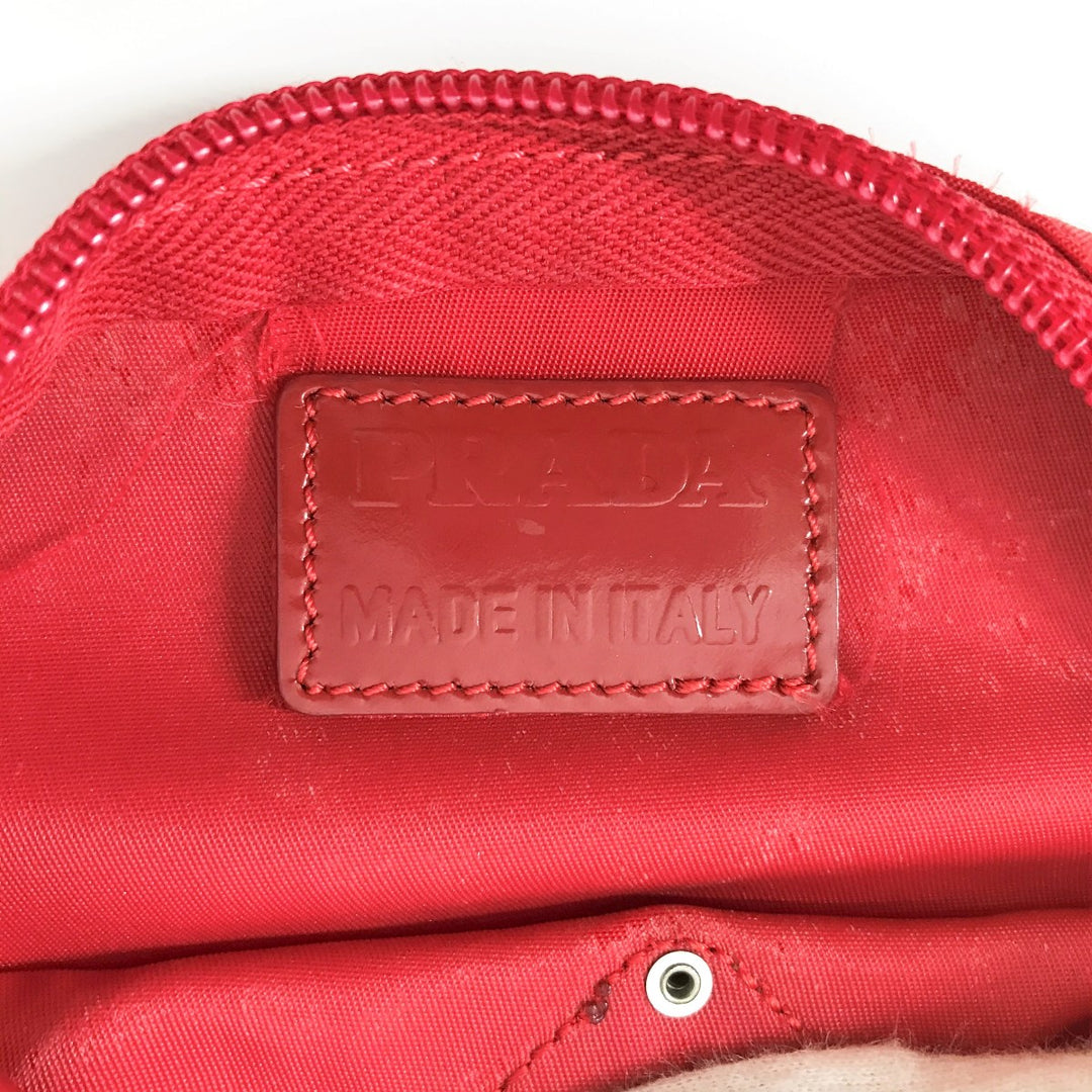 PRADA プラダ 
 ポーチ 
ナイロン レッド
