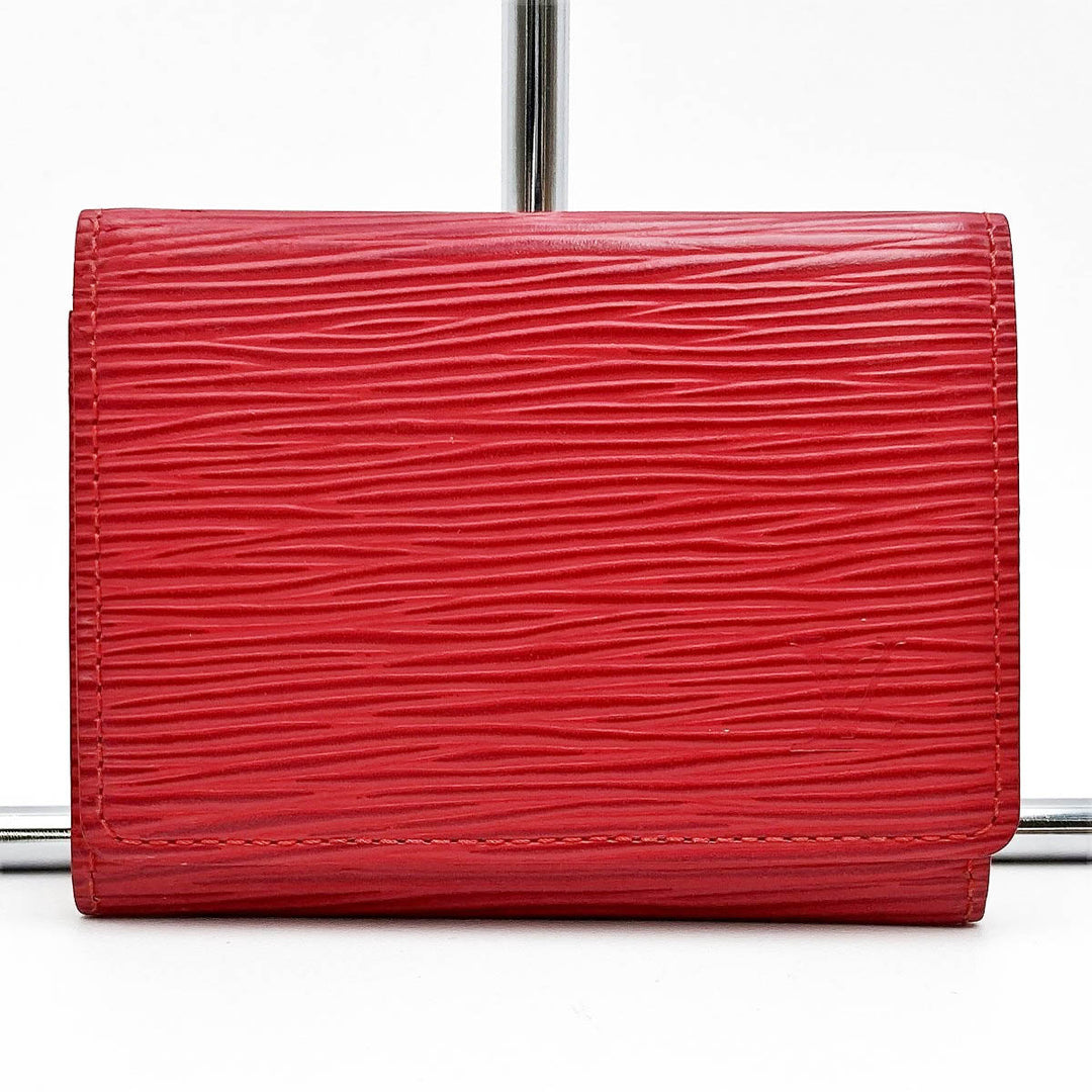 LOUIS VUITTON ルイ・ヴィトン 
 アンヴェロップ カルト ドゥ ヴィジット M5658E カードケース 
PVC レッド