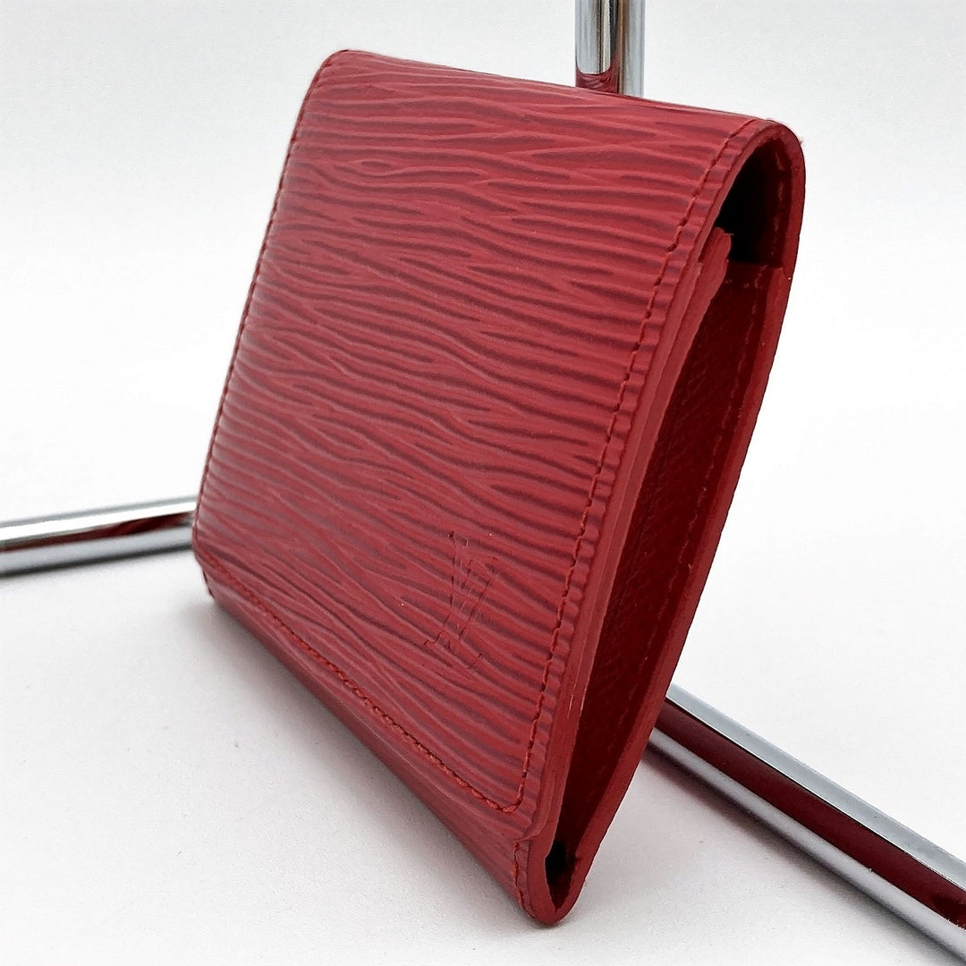 LOUIS VUITTON ルイ・ヴィトン 
 アンヴェロップ カルト ドゥ ヴィジット M5658E カードケース 
PVC レッド