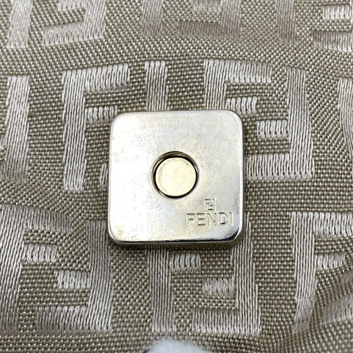 FENDI フェンディ 
 マンマバケット ショルダーバッグ 
ナイロン/レザー  ベージュ