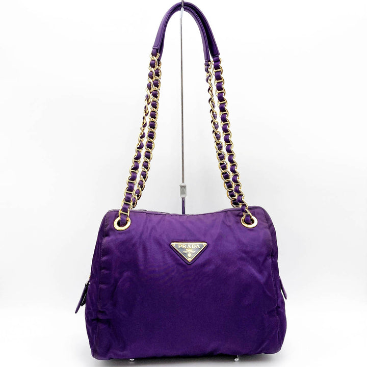 PRADA プラダ 
 ショルダーバッグ 
ナイロン パープル