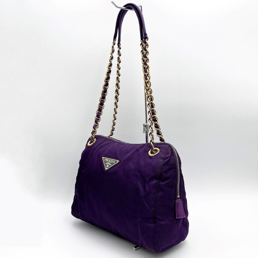 PRADA プラダ 
 ショルダーバッグ 
ナイロン パープル