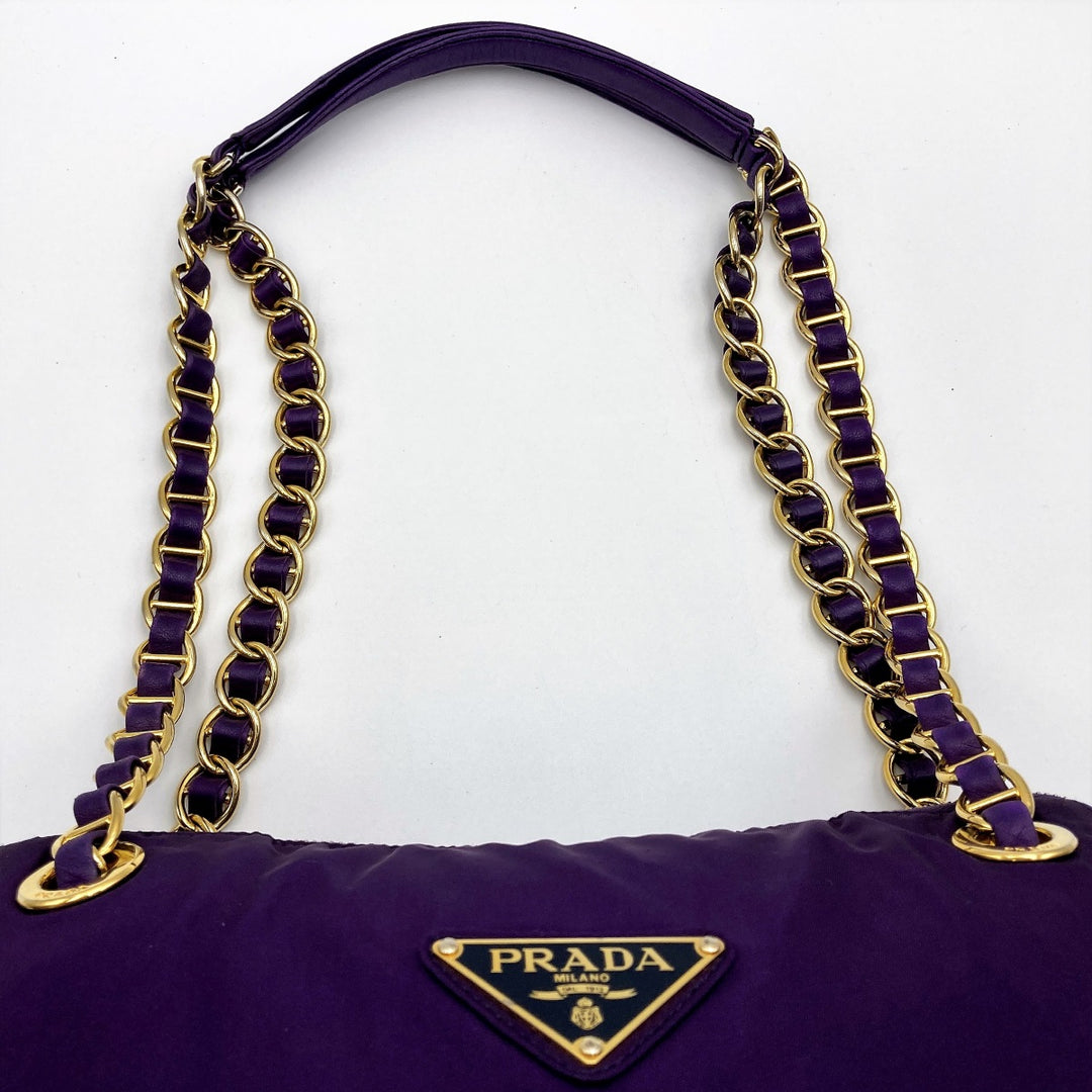 PRADA プラダ 
 ショルダーバッグ 
ナイロン パープル