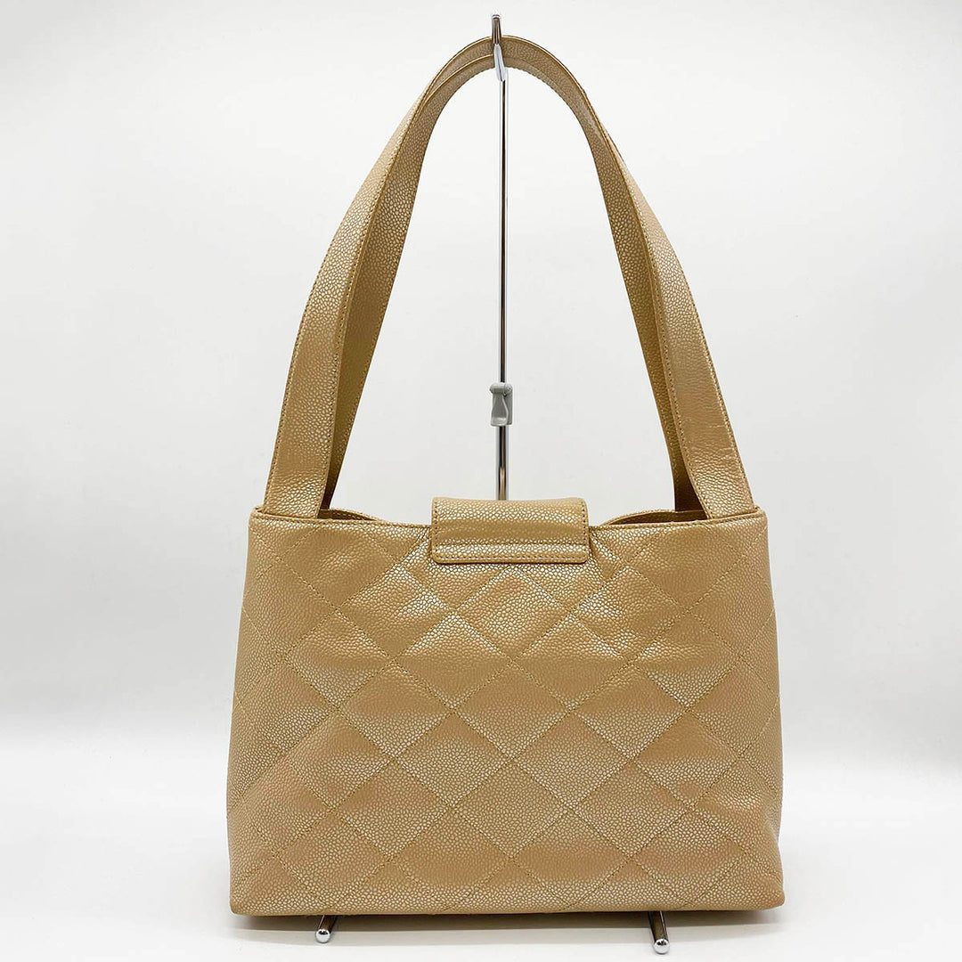 CHANEL シャネル 
 ショルダーバッグ 
レザー ベージュ