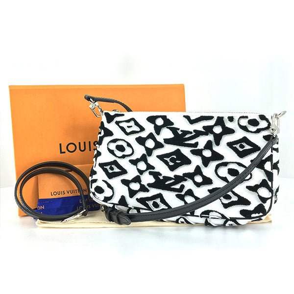 LOUIS VUITTON ルイ・ヴィトン 
 ウルス・フィッシャーとコラボ  M45565/ミニ・ポシェット・アクセソワール  ショルダーバッグ 
モノグラムキャンバス ホワイト×ブラック