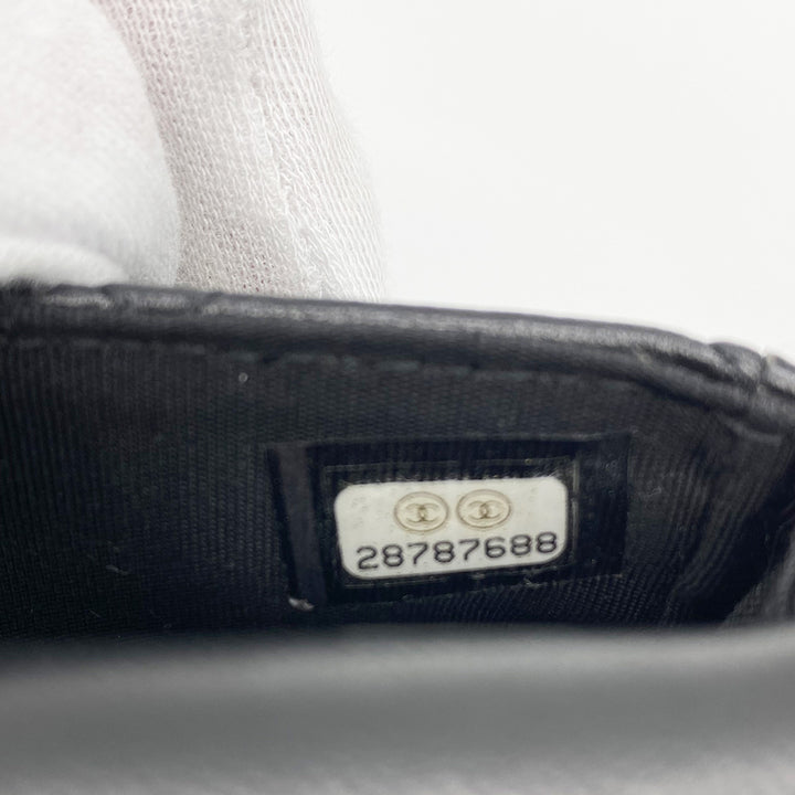 CHANEL シャネル 
 ショルダーバッグ 
ラムスキン ブラック