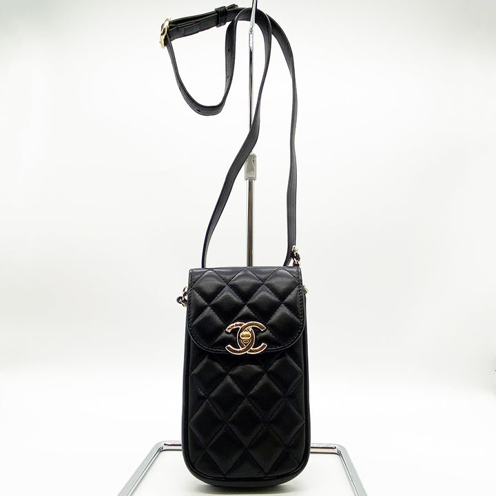 CHANEL シャネル 
 ショルダーバッグ 
ラムスキン ブラック