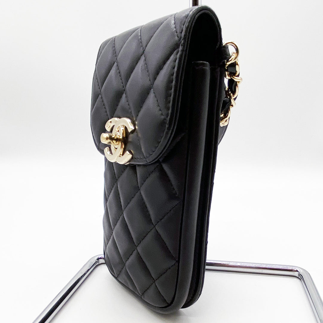 CHANEL シャネル 
 ショルダーバッグ 
ラムスキン ブラック