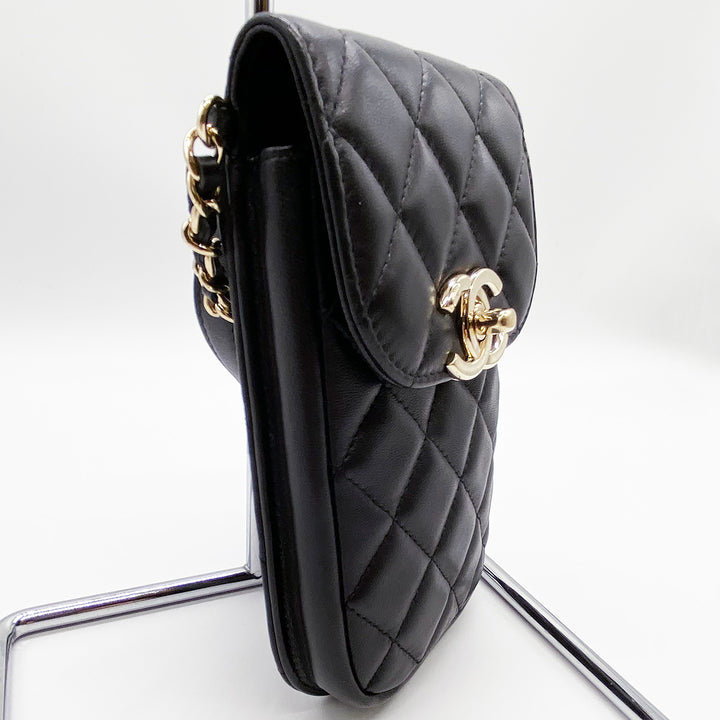 CHANEL シャネル 
 ショルダーバッグ 
ラムスキン ブラック