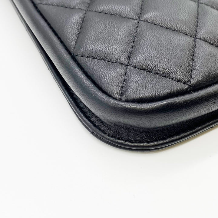 CHANEL シャネル 
 ショルダーバッグ 
ラムスキン ブラック