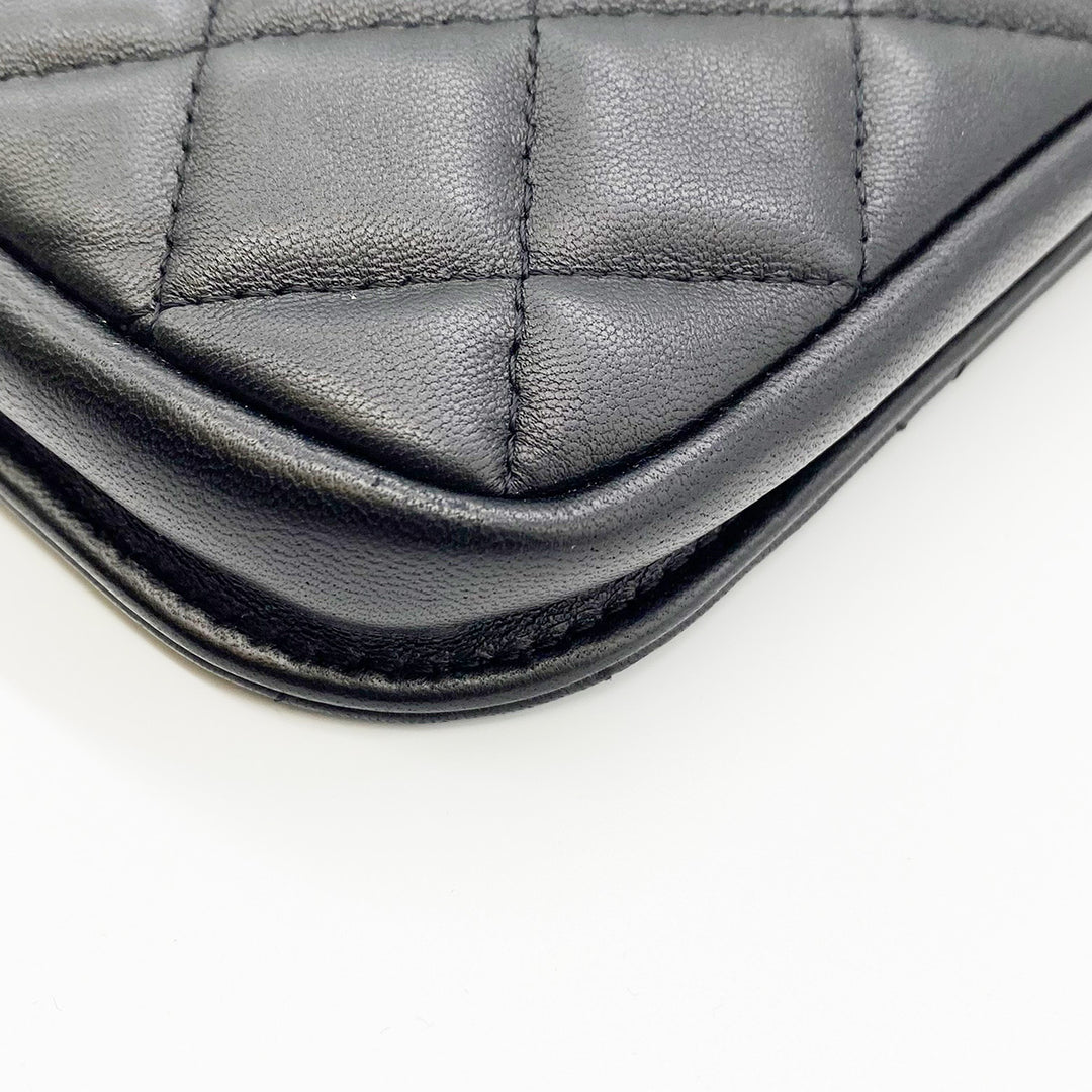 CHANEL シャネル 
 ショルダーバッグ 
ラムスキン ブラック