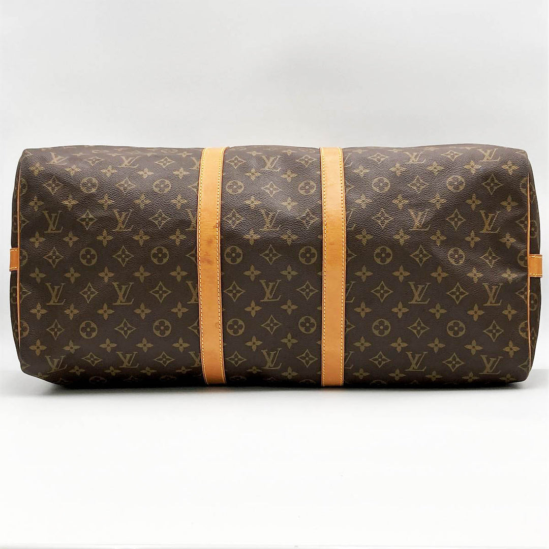 LOUIS VUITTON ルイ・ヴィトン 
 キーポル・バンドリエール55 M41414 ボストンバッグ 
PVC ブラウン