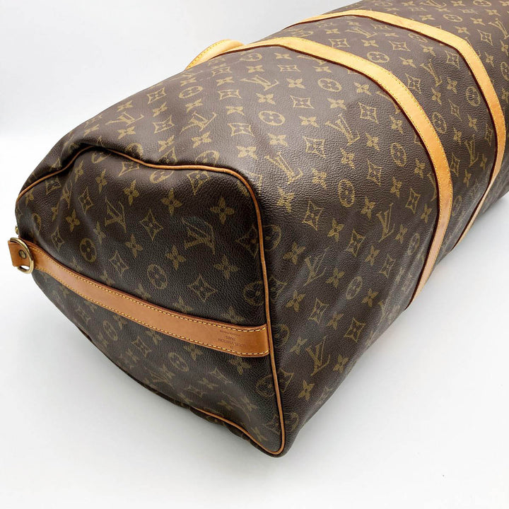 LOUIS VUITTON ルイ・ヴィトン 
 キーポル・バンドリエール55 M41414 ボストンバッグ 
PVC ブラウン