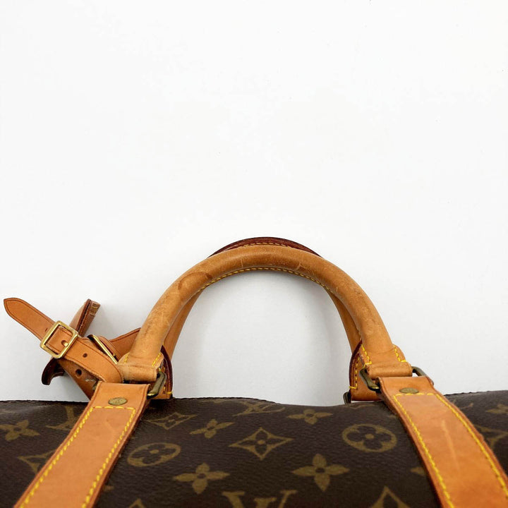 LOUIS VUITTON ルイ・ヴィトン 
 キーポル・バンドリエール55 M41414 ボストンバッグ 
PVC ブラウン