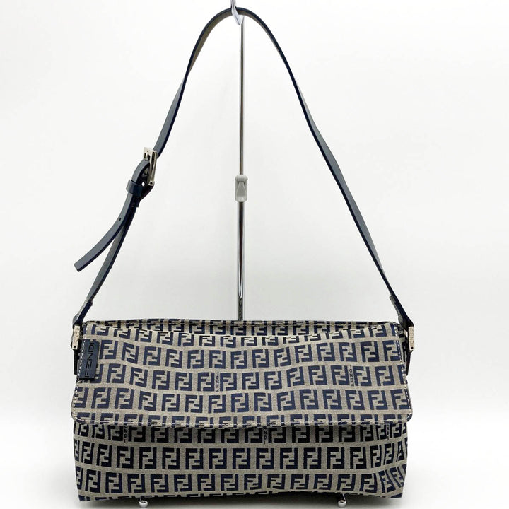 FENDI フェンディ 
 16070 ショルダーバッグ 
キャンバス グレー