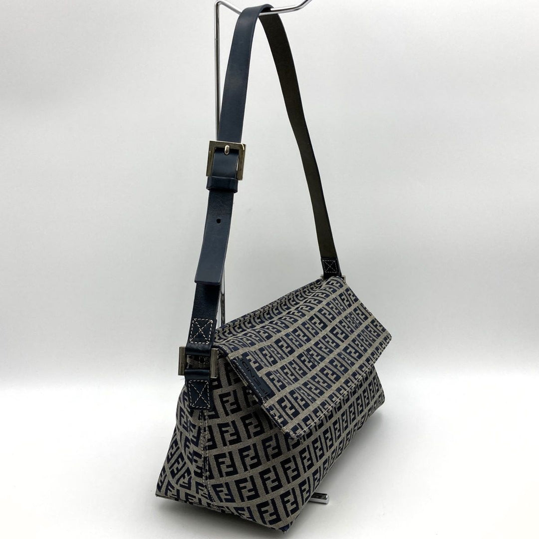 FENDI フェンディ 
 16070 ショルダーバッグ 
キャンバス グレー