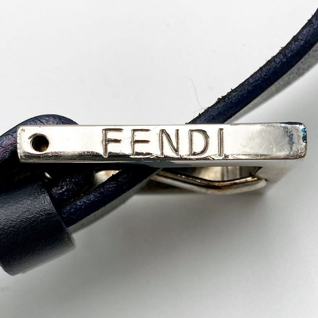 FENDI フェンディ 
 ズッキーノ ショルダーバッグ 
ナイロン グレー