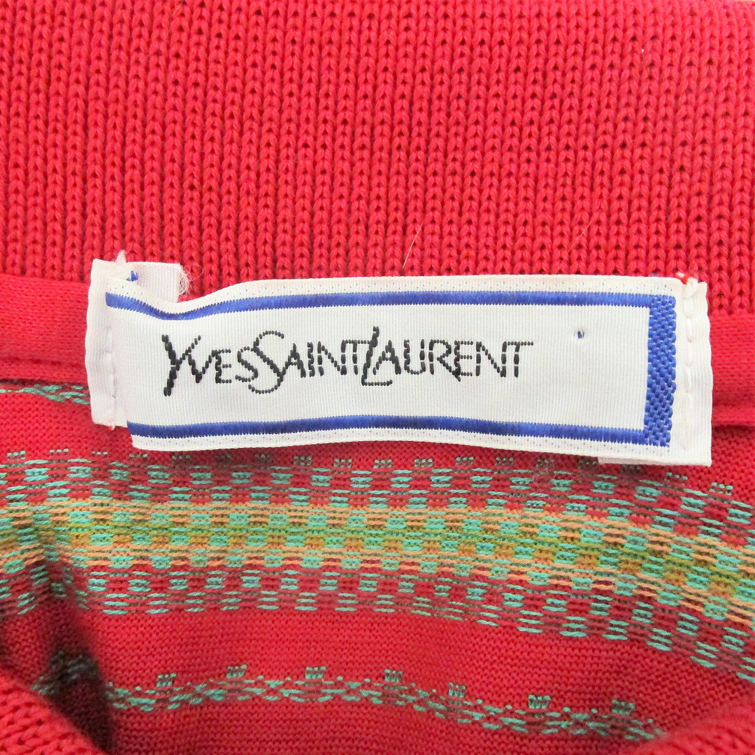 YVES SAINT LAURENT イヴ・サンローラン 
 半袖Ｔシャツ 
コットン レッド