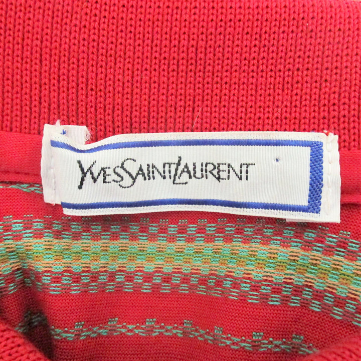 YVES SAINT LAURENT イヴ・サンローラン 
 半袖Ｔシャツ 
コットン レッド