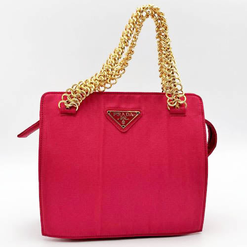 PRADA プラダ 
 ハンドバッグ 
ナイロン ピンク