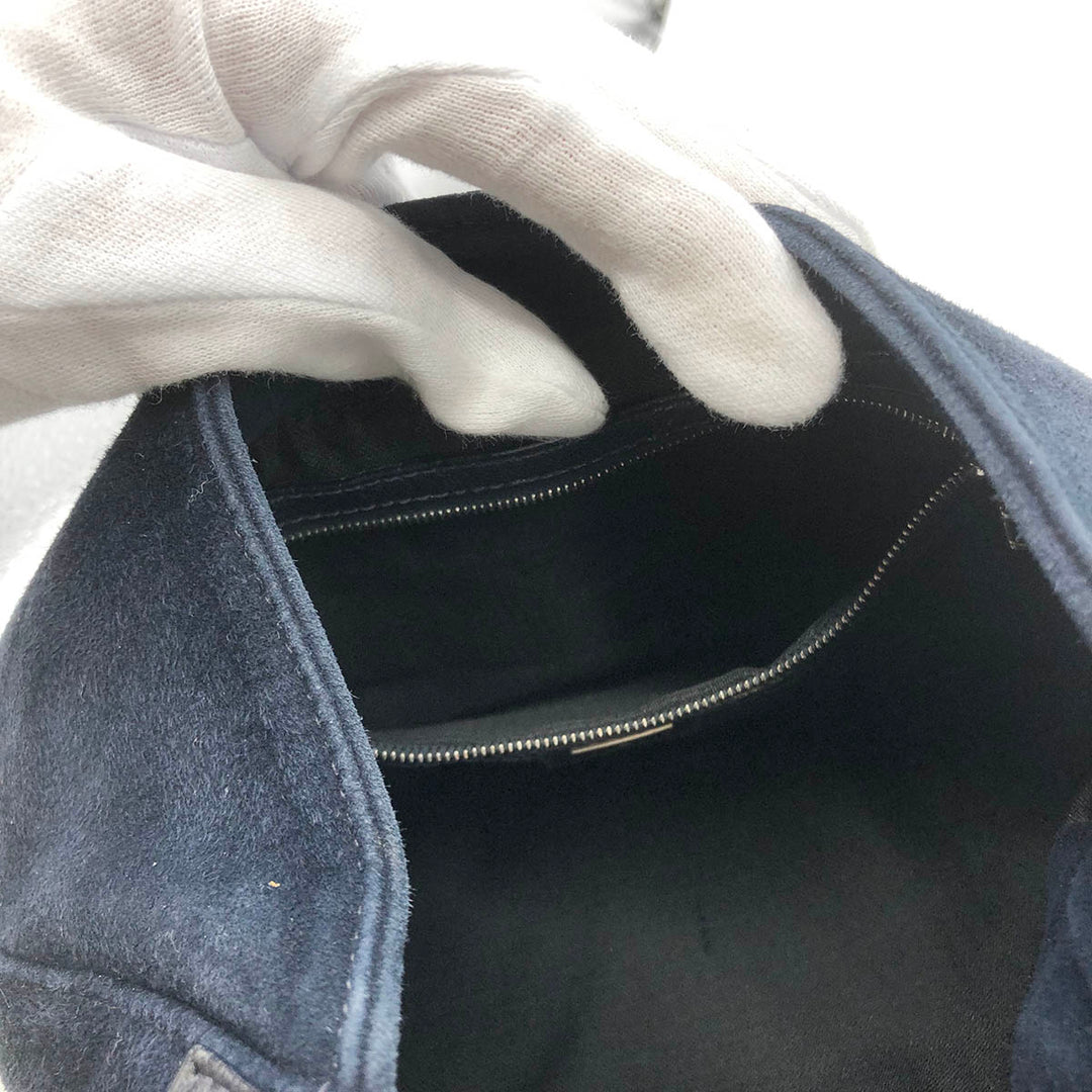 FENDI フェンディ 
 26569089 ショルダーバッグ 
スウェード ネイビー