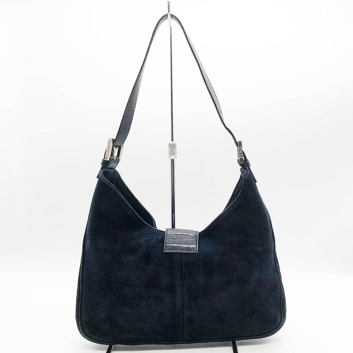 FENDI フェンディ 
 26569089 ショルダーバッグ 
スウェード ネイビー