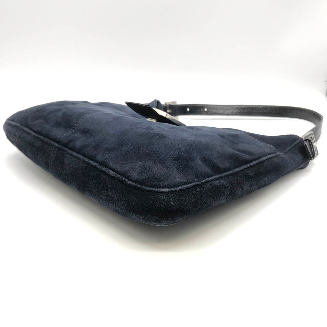 FENDI フェンディ 
 26569089 ショルダーバッグ 
スウェード ネイビー