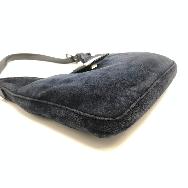 FENDI フェンディ 
 26569089 ショルダーバッグ 
スウェード ネイビー